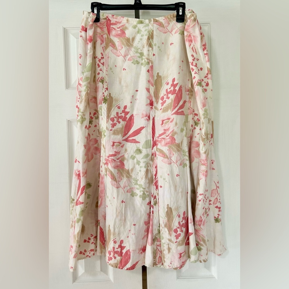 Skirt Emma James summer party/church colorful pastels woman size 18W - Picture 2 of 3